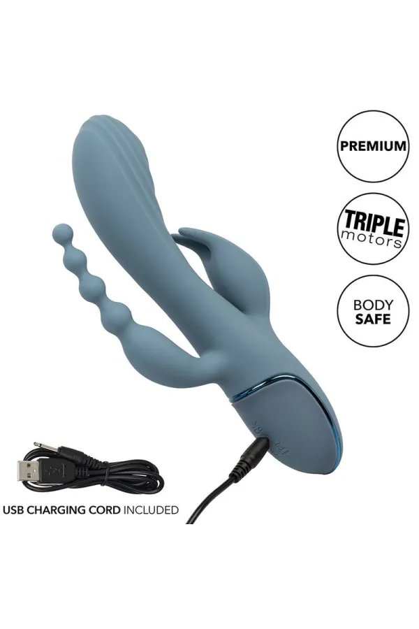 CALIFORNIA EXOTICS - VIBRATOR TRIPLE ECSTASY GRAU kaufen - Fesselliebe