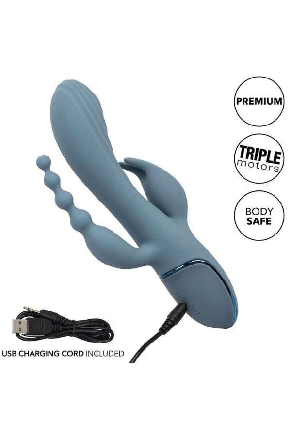 Vibrator Triple Ecstasy Grau von Calexotics kaufen | Fesselliebe