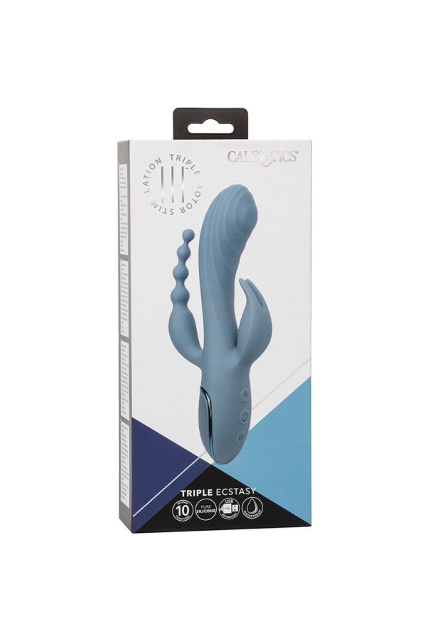 Vibrator Triple Ecstasy Grau von Calexotics kaufen | Fesselliebe