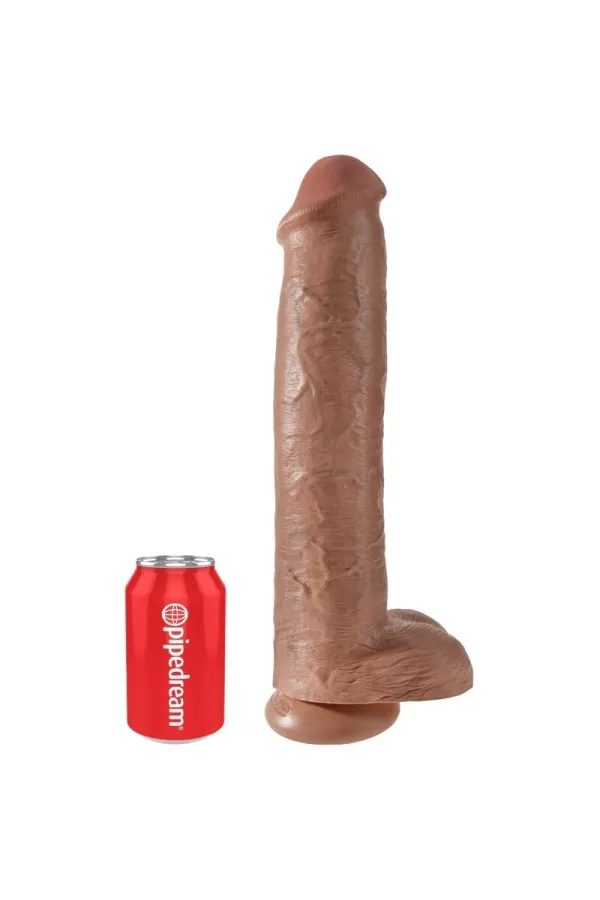 King Cock - Realistischer Penis mit Kugeln 34,2 Cm Karamell von King Cock kaufen - Fesselliebe