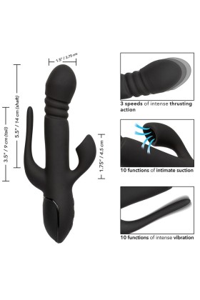 Vibrator Triple Euphoria Schwarz von Calexotics kaufen | Fesselliebe