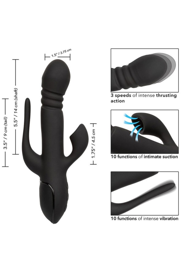 Vibrator Triple Euphoria Schwarz von Calexotics kaufen | Fesselliebe