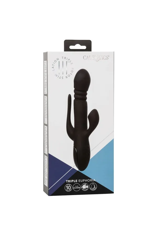 CALIFORNIA EXOTICS - VIBRATOR TRIPLE EUPHORIA SCHWARZ kaufen - Fesselliebe