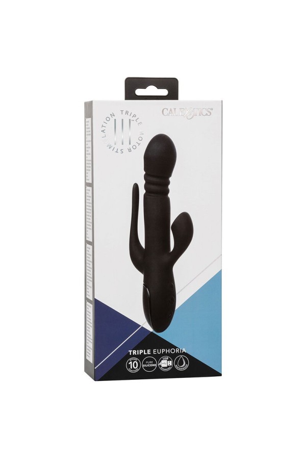 Vibrator Triple Euphoria Schwarz von Calexotics kaufen | Fesselliebe