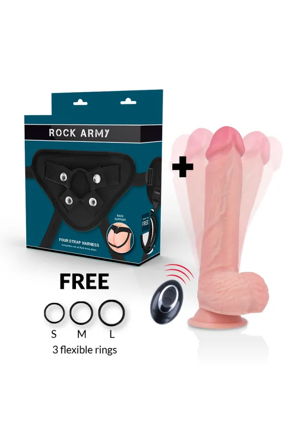 Harness + Vibrator Premium Apache Fernsteuerbar 22cm von Rock Army kaufen - Fesselliebe