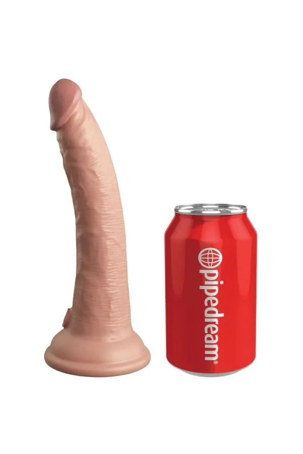 King Cock Elite - Realistischer Dildo-Vibrator & Silikon-Fernbedienung 17,8 Cm kaufen - Fesselliebe