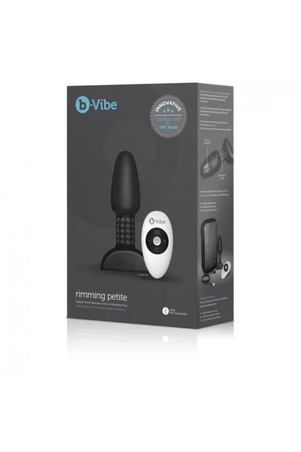 Rimming Remote Anal Plug Petite Schwarz von B-Vibe kaufen - Fesselliebe