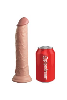 Elite realistischer Dildo Vibrator & Silikon mit Fernbedienung 23 cm von King Cock kaufen | Fesselliebe
