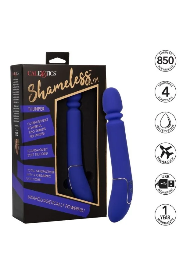 Calex Shameless Slim Thumper - Blau von California Exotics kaufen - Fesselliebe