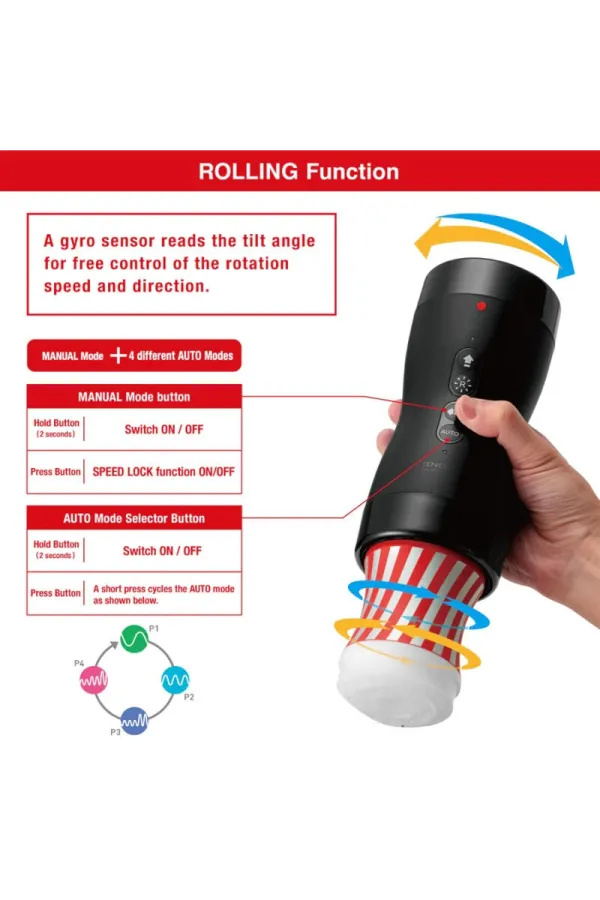 Vakuum Gyro Roller Saug & Rotation von Tenga kaufen - Fesselliebe