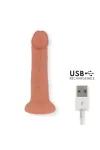 Grosser Bogotá-Vibratordildo, 9 Geschwindigkeiten, Natürlich, 22 cm -O- 4,5 cm - Kostenlose App von Oninder