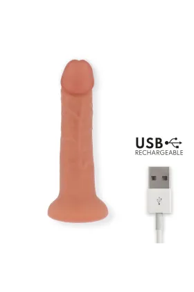 Grosser Bogotá-Vibratordildo, 9 Geschwindigkeiten, Natürlich, 22 cm -O- 4,5 cm - Kostenlose App von Oninder