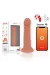 ONINDER - GROSSER BOGOTÁ-VIBRATORDILDO, 9 GESCHWINDIGKEITEN, NATÜRLICH, 22 CM -O- 4,5 CM - KOSTENLOSE APP