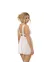 SUBBLIME - BABYDOLL V-AUSSCHNITT SPITZE WEISS S/M