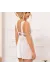 SUBBLIME - BABYDOLL V-AUSSCHNITT SPITZE WEISS S/M