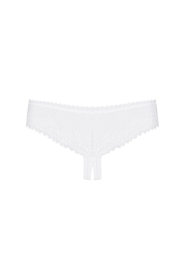 ♥ Alabastra Im Schritt Offener Tanga Weiß von Obsessive ♥ kaufen | Fesselliebe