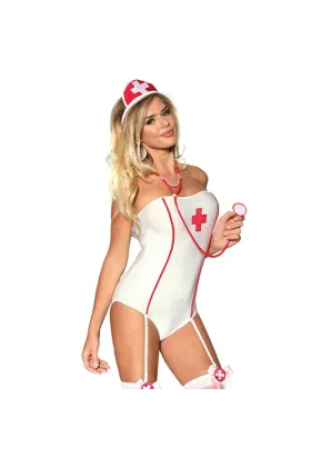 Sexy Krankenschwesterkostüm mit Teddy S/M von Subblime Costumes