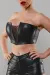 Schwarzes Damen-Top Tdhilda001 von Demoniq Total Domination Collection