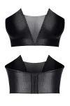 Schwarzes Damen-Top Tdhilda001 von Demoniq Total Domination Collection