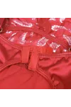 Satin-Babydoll mit Spitze Rot S/M von Subblime Babydolls