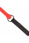 Knochengag mit Kunstlederband Rot verstellbar 41-57 cm