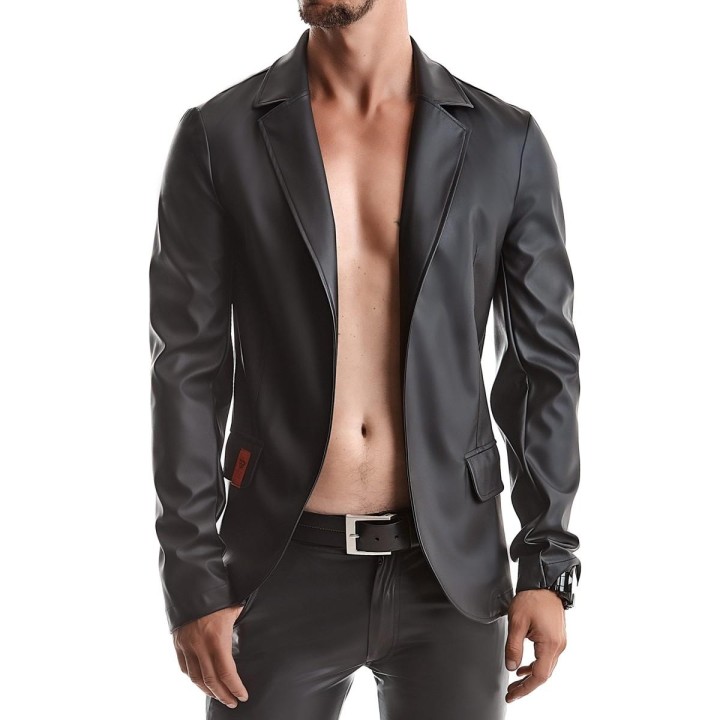 Herren Jacke Rmnicola001 Schwarz von Regnes Fetsih Plante Red Mark 2 | Fesselliebe.de