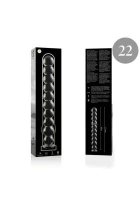 ♥ Modell 22 Dildo Borosilikatglas 21,5 X 2,5 cm Klar von Nebula Series By Ibiza ♥