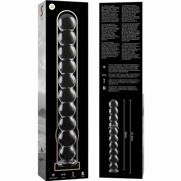 ♥ Modell 22 Dildo Borosilikatglas 21,5 X 2,5 cm Klar von Nebula Series By Ibiza ♥ kaufen | Fesselliebe