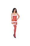 Catriona Bodystocking Christmas rot von LivCo Corsetti Fashion