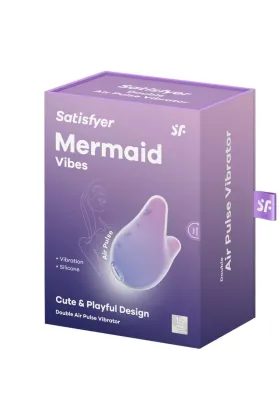 Mermaid Vibes Stimulator & Vibrator Violett und Rosa von Satisfyer Air Pulse