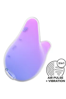 Mermaid Vibes Stimulator & Vibrator Violett und Rosa von Satisfyer Air Pulse