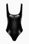 F333 Wetlook Body mit Frontreißverschluss von Noir Handmade