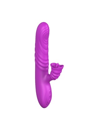 Angelia Multifunktionsvibrator mit Stimulierendem Zungenvioletten Wärmeeffekt von Armony Vibrators kaufen | Fesselliebe