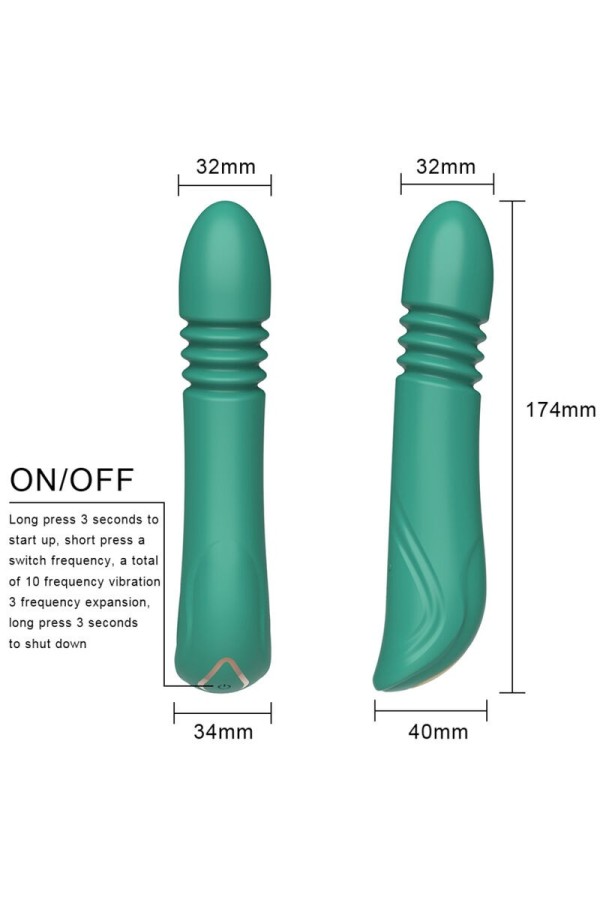 Grüner G-Spot-Vibrator & Stiefen von Armony Vibrators kaufen | Fesselliebe