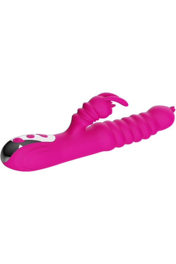 Rabbit Doppelzunge Multifunktionsvibrator Fuchsia Wärmeeffekt von Armony Vibrators kaufen | Fesselliebe