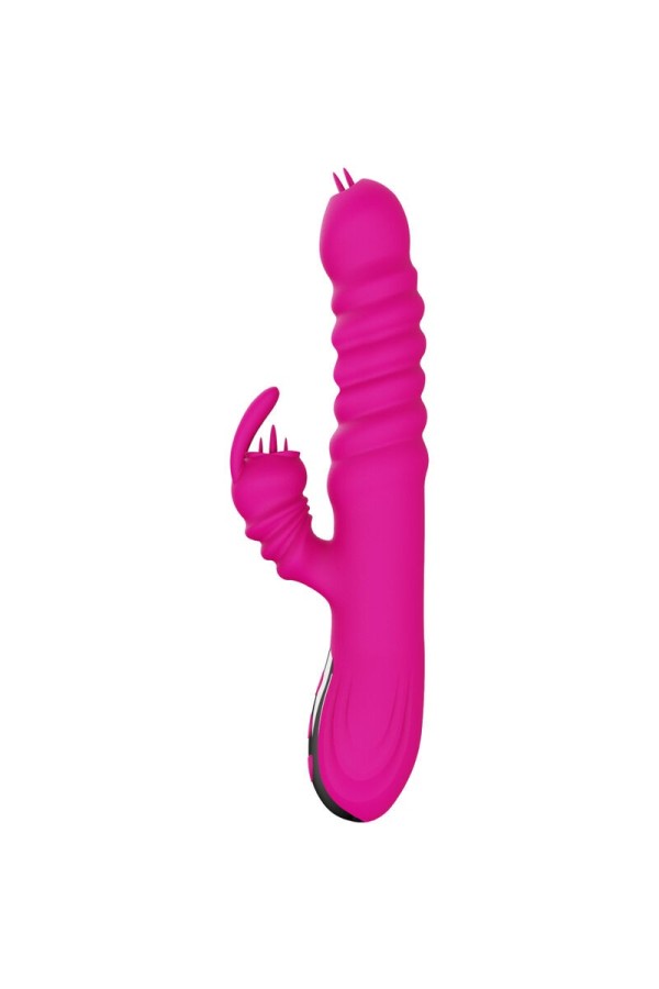 Rabbit Doppelzunge Multifunktionsvibrator Fuchsia Wärmeeffekt von Armony Vibrators kaufen | Fesselliebe