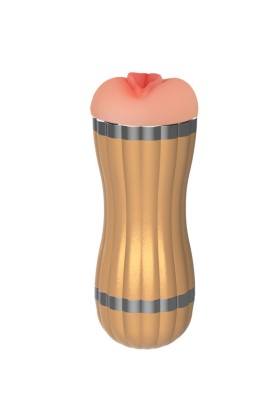 Bevis Doppelter Masturbator Vagina & Mund Golden von Armony For Him kaufen | Fesselliebe