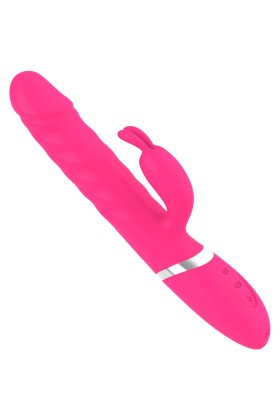 Böser Fuchsia-Kaninchen-Vibrator-Dildo von Armony Vibrators kaufen | Fesselliebe