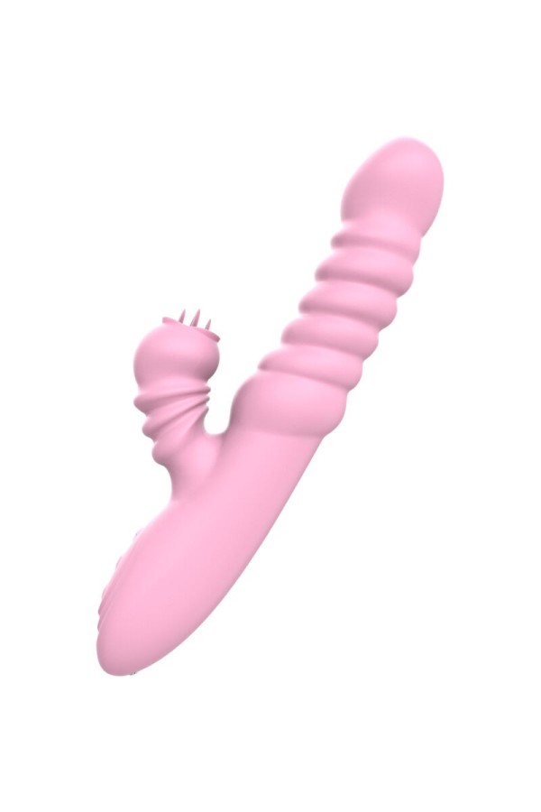 Multifunktionsvibrator mit Stimulierender Zunge, Wärmeeffekt, Rosa von Armony Vibrators kaufen | Fesselliebe