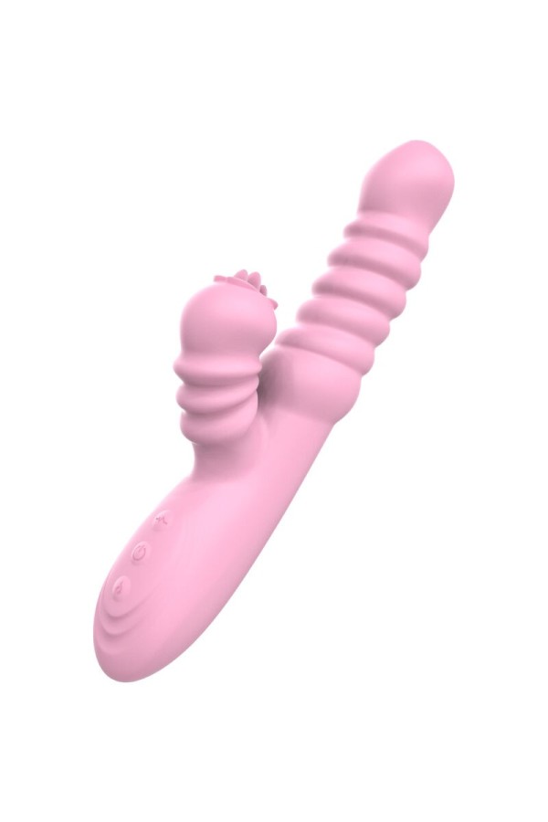 Multifunktionsvibrator mit Stimulierender Zunge, Wärmeeffekt, Rosa von Armony Vibrators kaufen | Fesselliebe