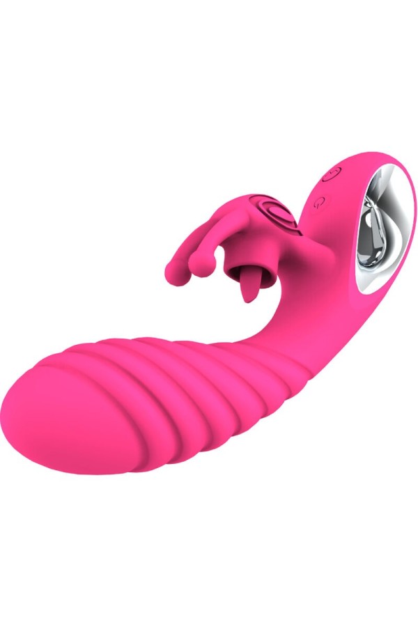 Vicky Rabbit Vibrator mit Fuchsia-Zugringzunge von Armony Vibrators kaufen | Fesselliebe
