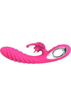 Vicky Rabbit Vibrator mit Fuchsia-Zugringzunge von Armony Vibrators kaufen | Fesselliebe