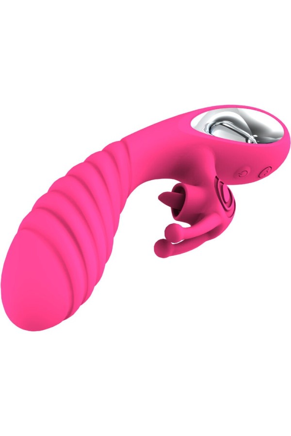Vicky Rabbit Vibrator mit Fuchsia-Zugringzunge von Armony Vibrators kaufen | Fesselliebe