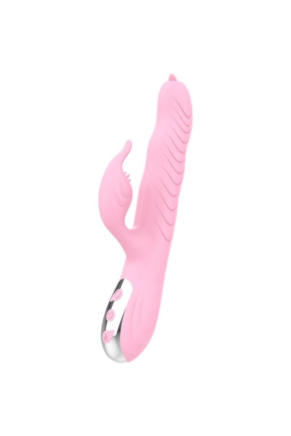 Marcia-Vibrator & Stoßender Doppelzunge-Wärmeeffekt Rosa von Armony Vibrators kaufen | Fesselliebe
