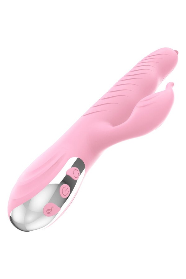 Marcia-Vibrator & Stoßender Doppelzunge-Wärmeeffekt Rosa von Armony Vibrators kaufen | Fesselliebe