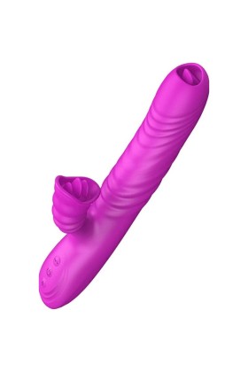Angelia Multifunktionsvibrator Doppelzunge Violetter Wärmeeffekt von Armony Vibrators kaufen | Fesselliebe