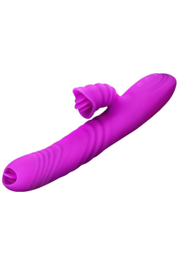 Angelia Multifunktionsvibrator Doppelzunge Violetter Wärmeeffekt von Armony Vibrators kaufen | Fesselliebe