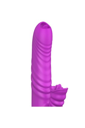 Angelia Multifunktionsvibrator Doppelzunge Violetter Wärmeeffekt von Armony Vibrators kaufen | Fesselliebe