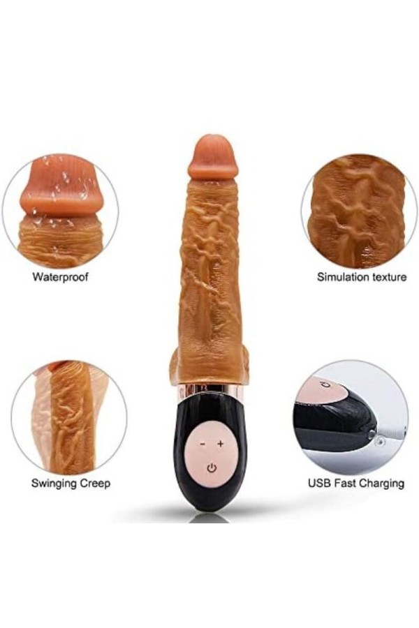 Wiederaufladbarer Vibrierender realistischer Dildo von Armony Vibrators kaufen | Fesselliebe