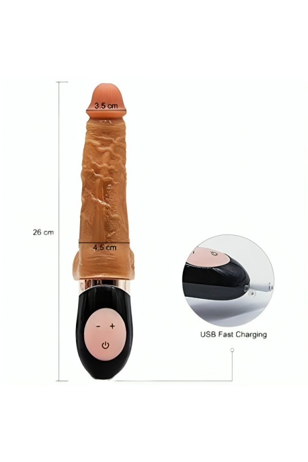 Wiederaufladbarer Vibrierender realistischer Dildo von Armony Vibrators kaufen | Fesselliebe